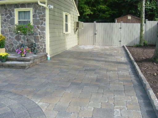 All Stone Driveway with stone edging